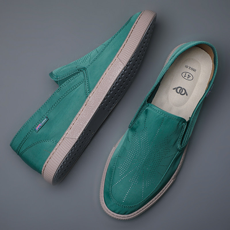 布鞋2021夏季潮鞋透气时尚青年鞋子冰丝雨伞帆布鞋