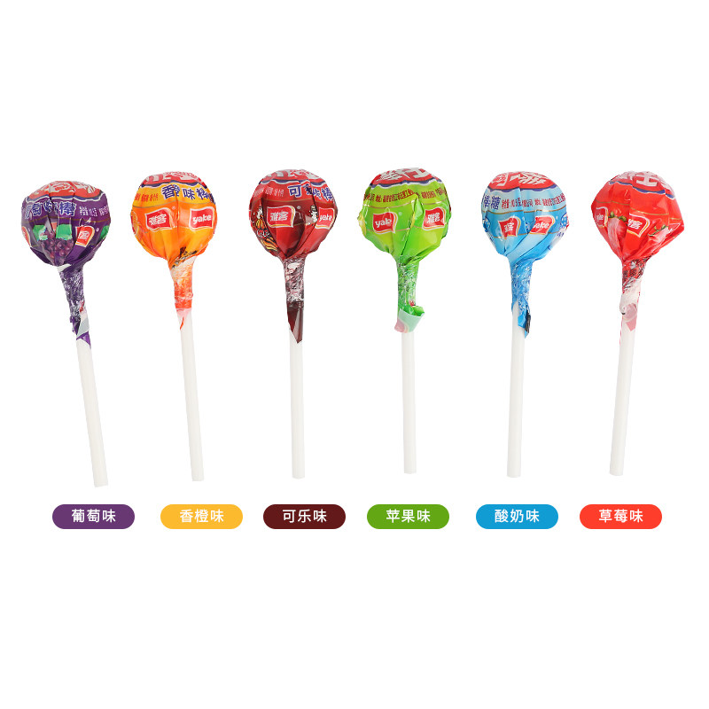雅客天天棒约120支混合合水果味棒棒糖桶装1260g传统糖果