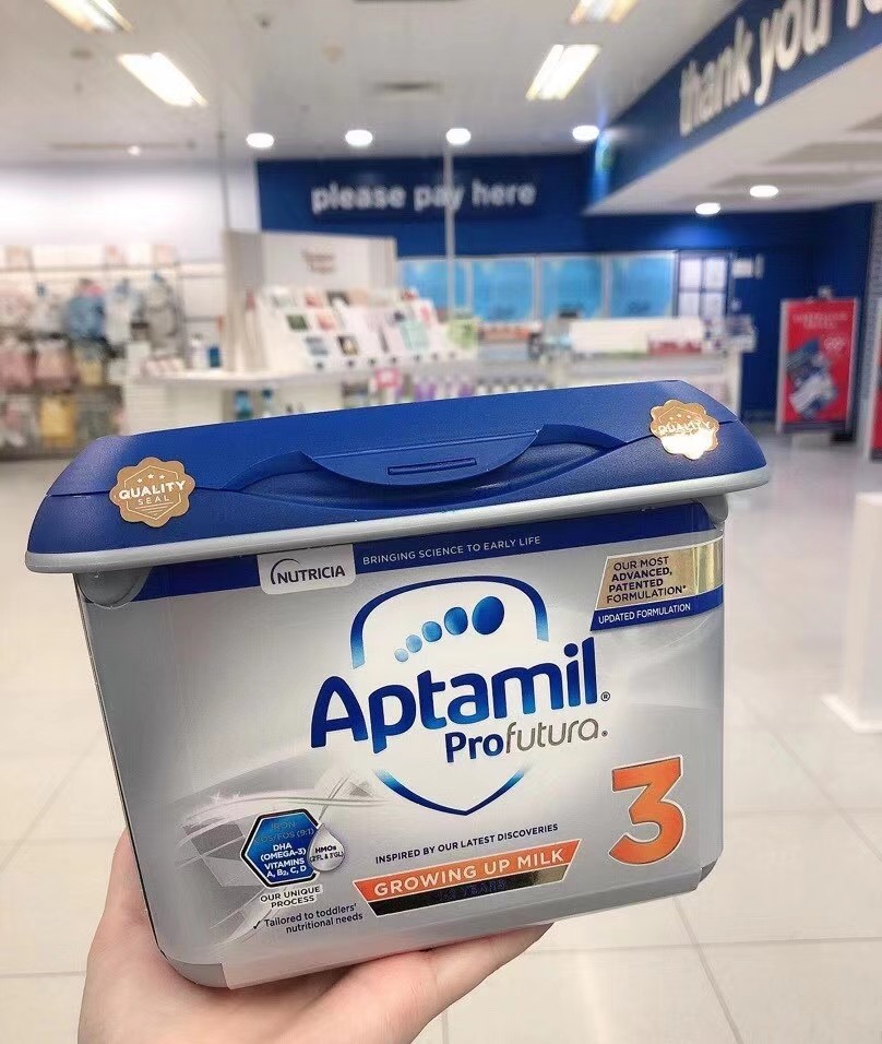 英国进口空运直邮爱他美婴幼儿奶粉白金版3段12岁宝宝800g