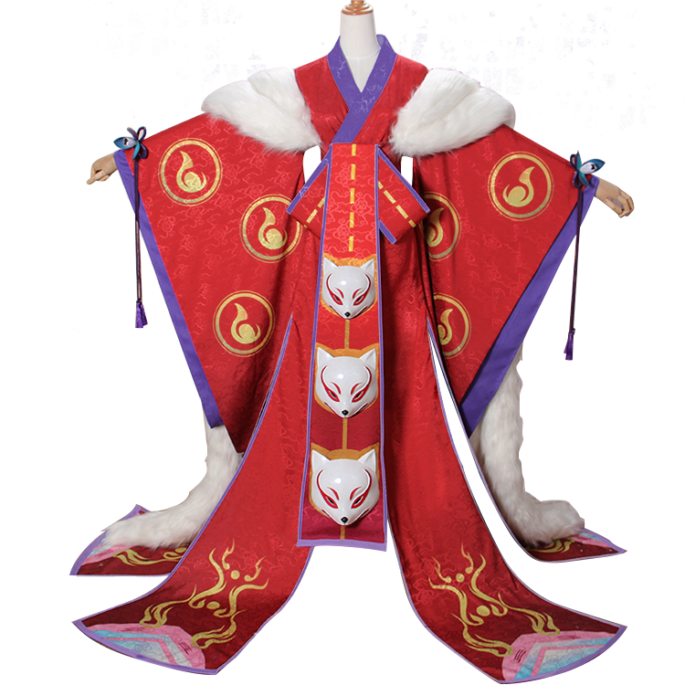 小五飘飘阴阳师cos烬天玉藻前sp式神游戏c服和风cosply服装女