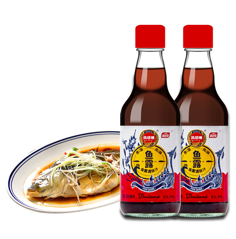 凤球唛鱼露调味汁340ml瓶装泰国风味传统发酵酱油鱼露