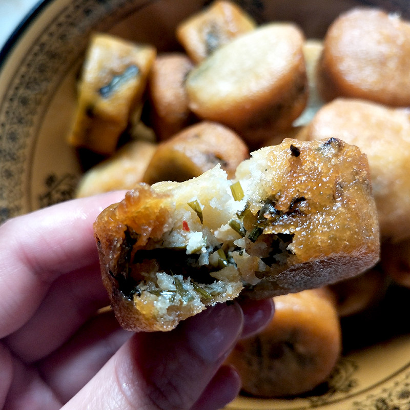 恩施油粑油香儿带辣椒酸菜馅现炸现发香脆真空其它干货