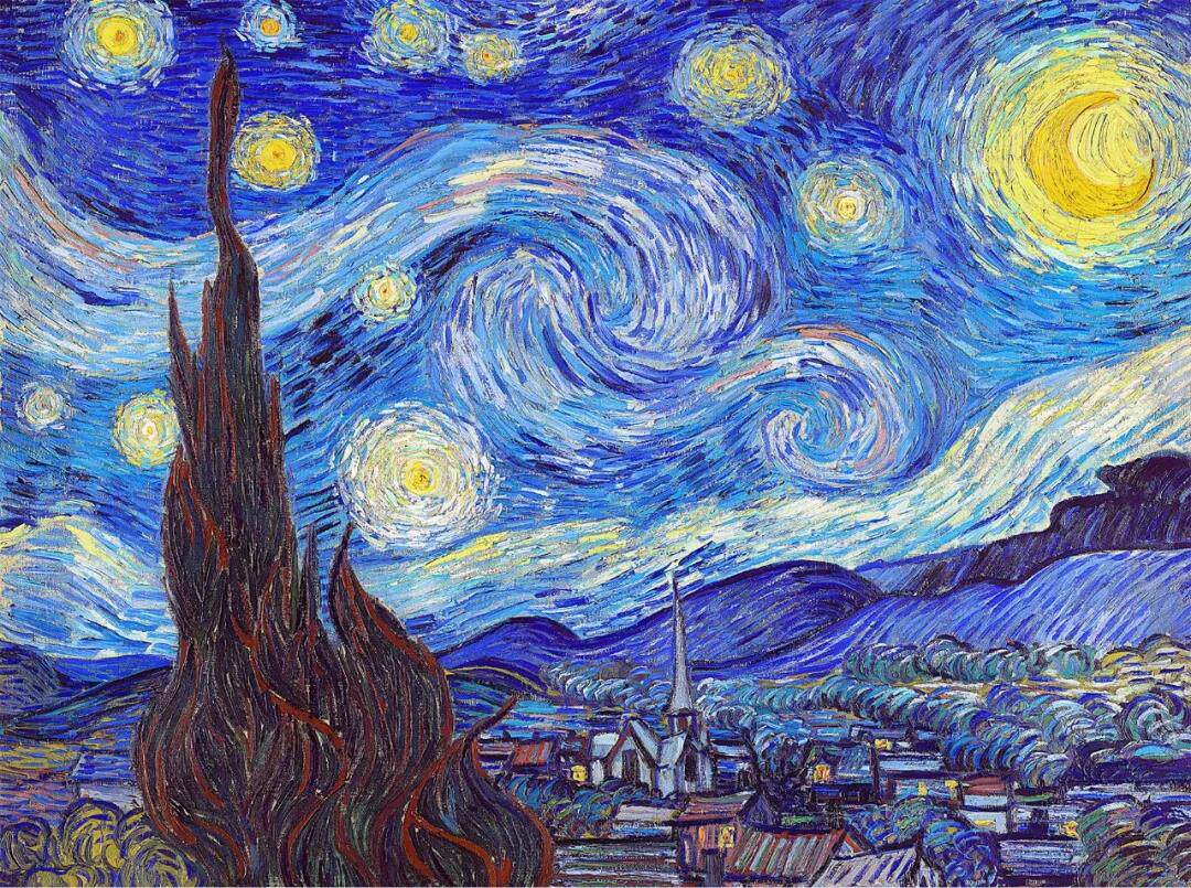 3djp塑料平面拼图油画名画梵高星夜星空星月夜拼图