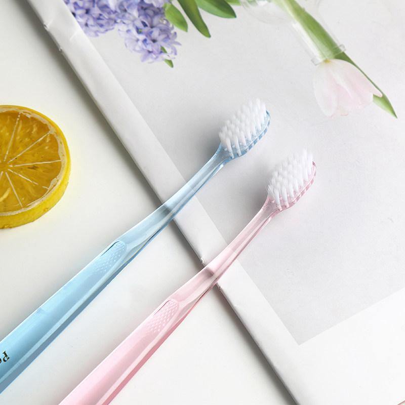 品缦水晶小头牙刷2只装2p060清洁手动软毛牙刷