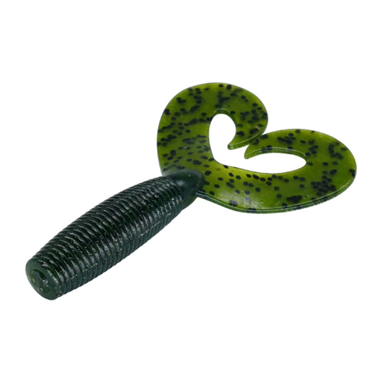 小饵时代高比重双卷尾路亚假饵加盐无铅德州倒钓路亚饵