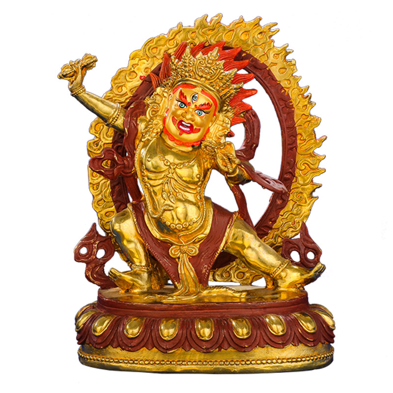 佛像金刚护法供奉佛台密宗藏传金藏传半鎏古色摆件