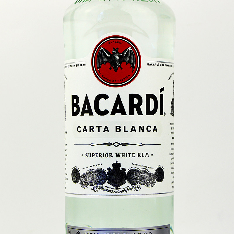 朗姆bacardi百加超级白朗姆750ml烘焙鸡尾酒调酒基酒朗姆酒
