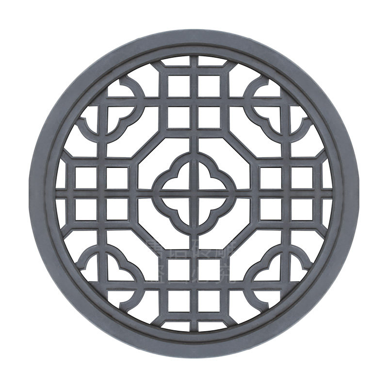 唐语砖雕 仿古砖雕青砖四合院门楼装饰徽派马头墙60*90cm狮子绣球