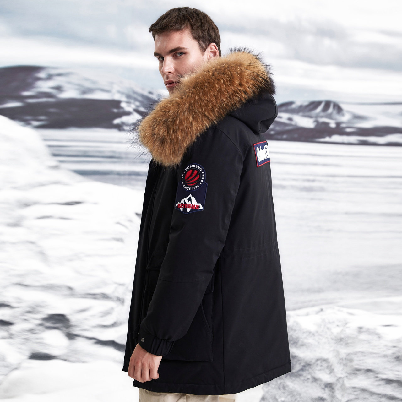 波司登男极寒羽羽绒服中长款加厚外套高端鹅绒保暖羽绒服