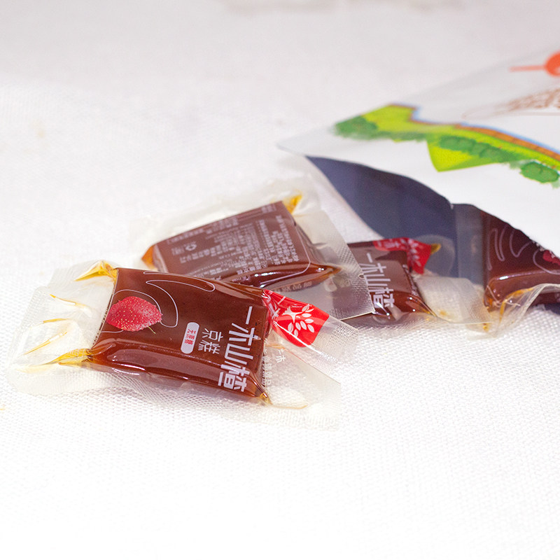 一木山楂无蔗糖京糕258g*2法库山楂条汉堡果丹皮蜜饯老人零食怀旧