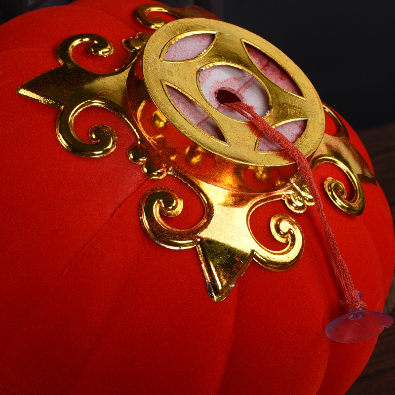 植绒小灯笼挂件婚庆挂饰喜庆红灯笼元宵节节日装饰灯笼