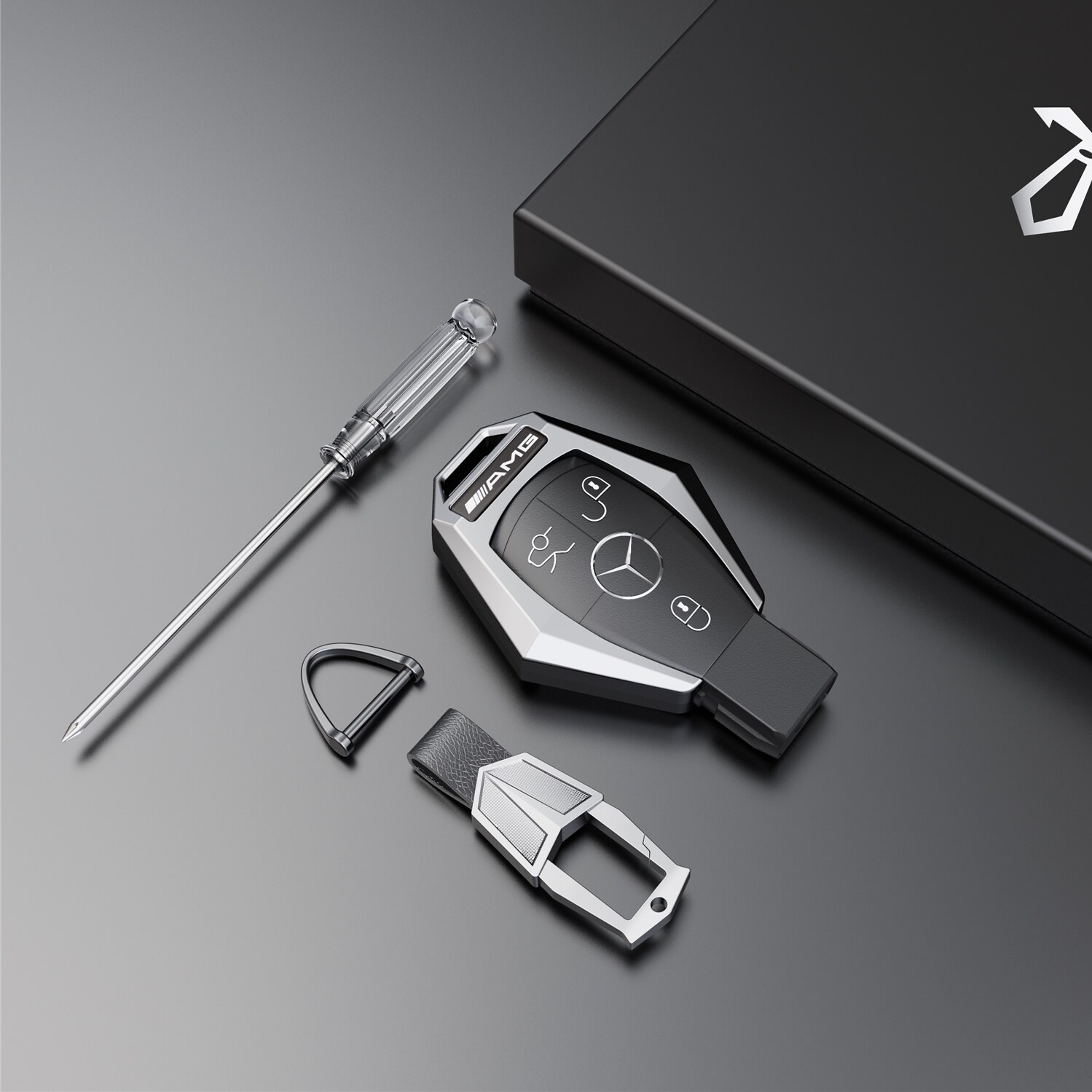 2019款汽车钥匙包奔驰g级g350 g500 g63 g65 g550amg钥匙套钥匙壳