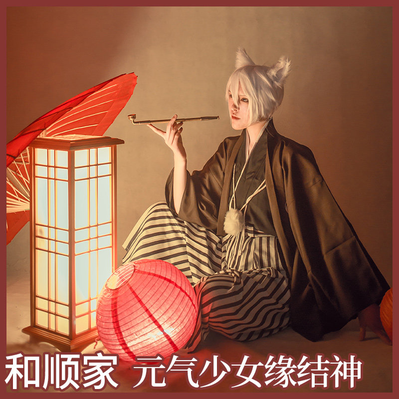 和顺家动漫人物元气少女缘结神奈奈新婚巴卫cosplay和服花嫁cos服