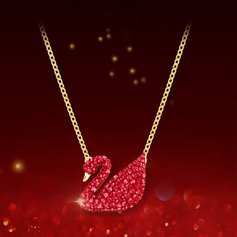 swarovski施华洛世奇官网项链女正品红天鹅新款本命年锁骨旗舰店
