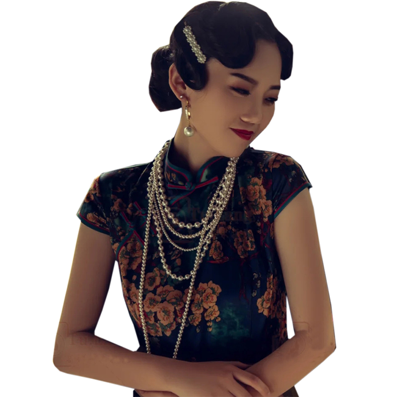 民国珍珠梳篦发型图片图片