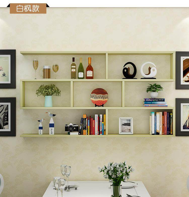 美容院产品发廊书柜墙挂墙面壁挂式简约展示架吊柜搁板