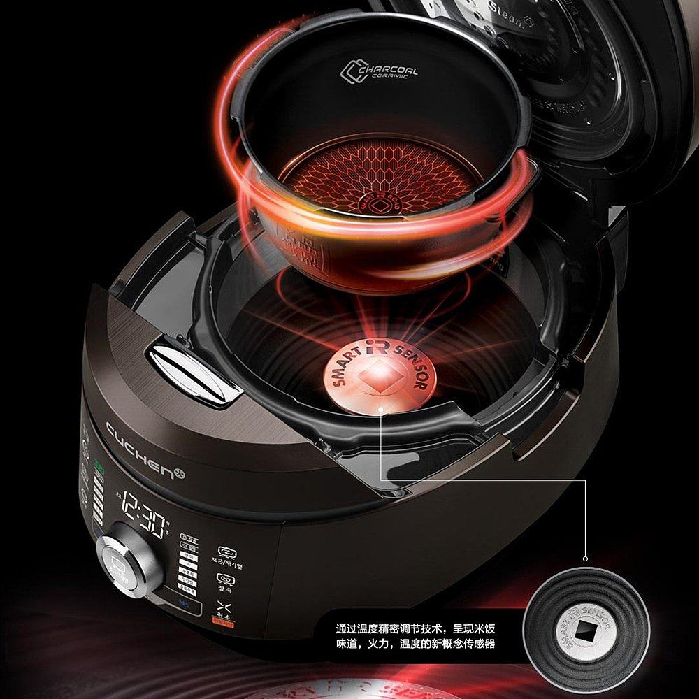 韩国直邮cuchen酷晨新型10人用ir压力电饭煲cjhpaa1020rhw电饭煲