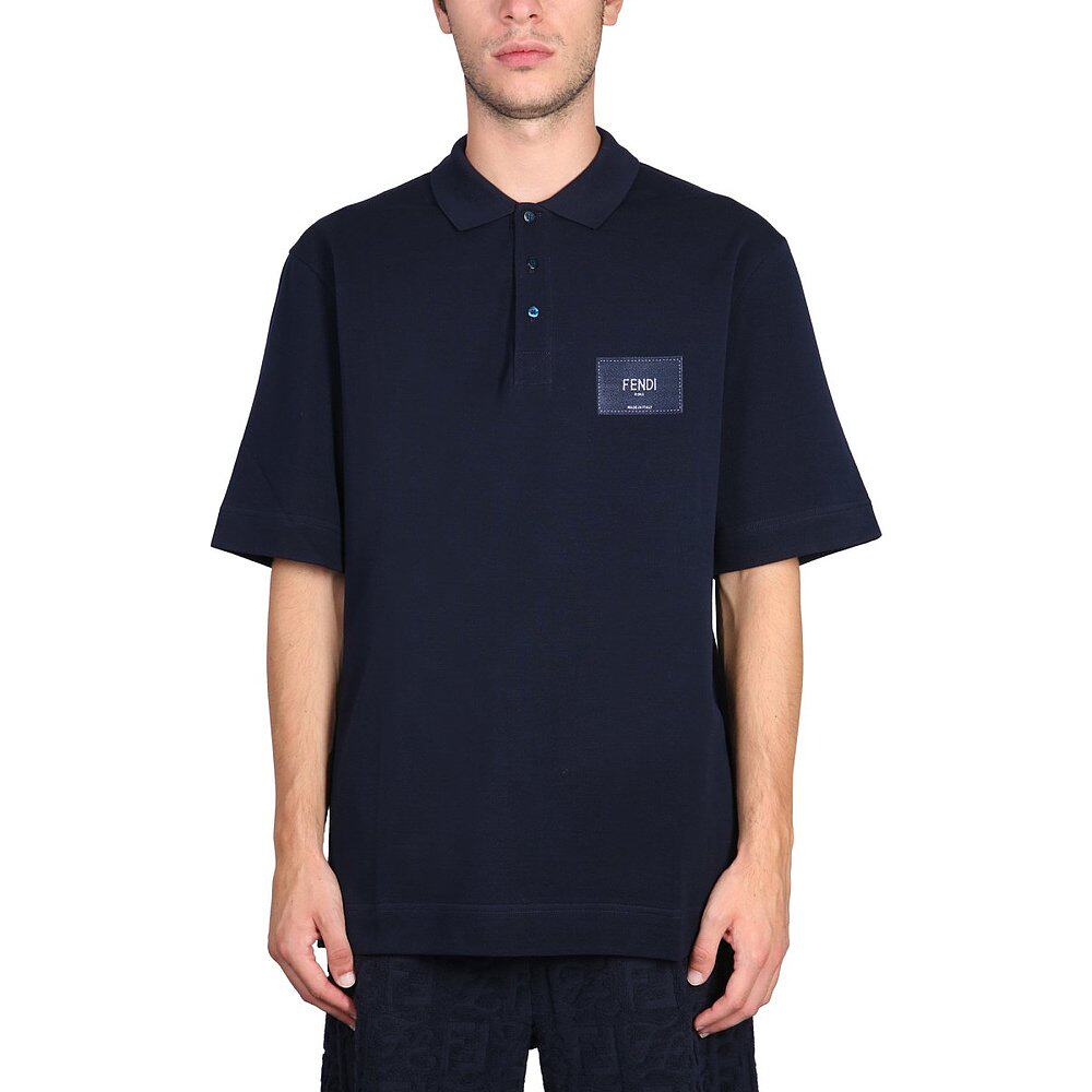 香港直邮潮奢fendi芬迪男士全棉polopiquetpolo衫