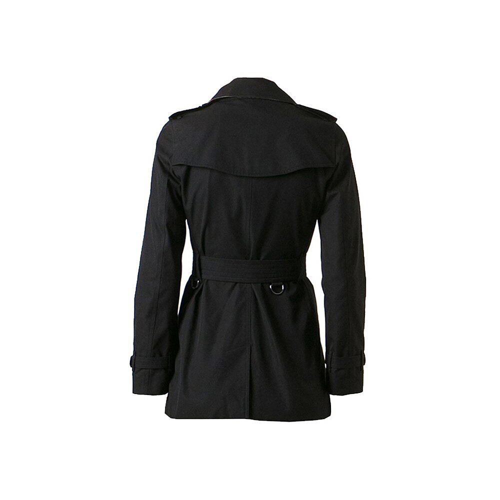 香港直邮burberry巴宝莉女士短款双排黑色风衣3900548风衣