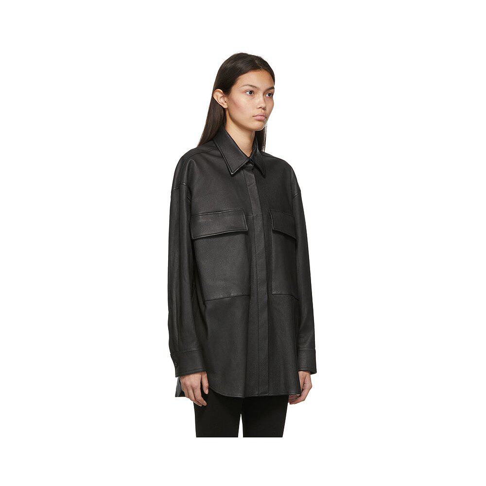 香港直邮潮奢amiri女士黑色workwear衬衫衬衫