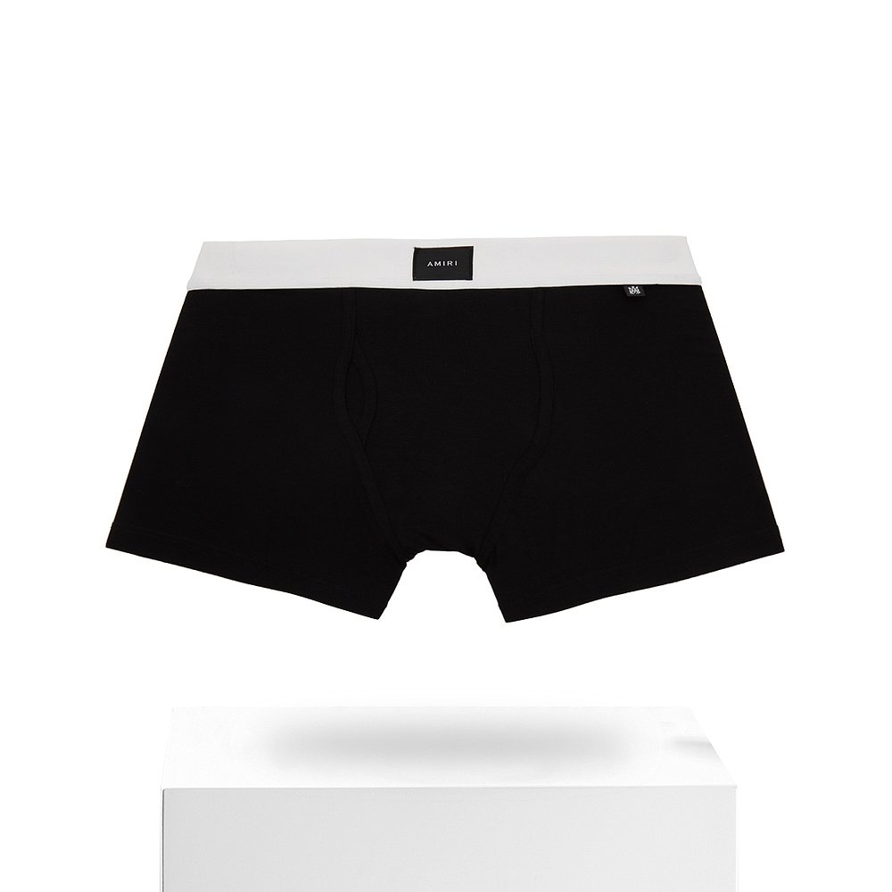 香港直邮潮奢amiri男士amiri黑色label平角内裤男平角内裤