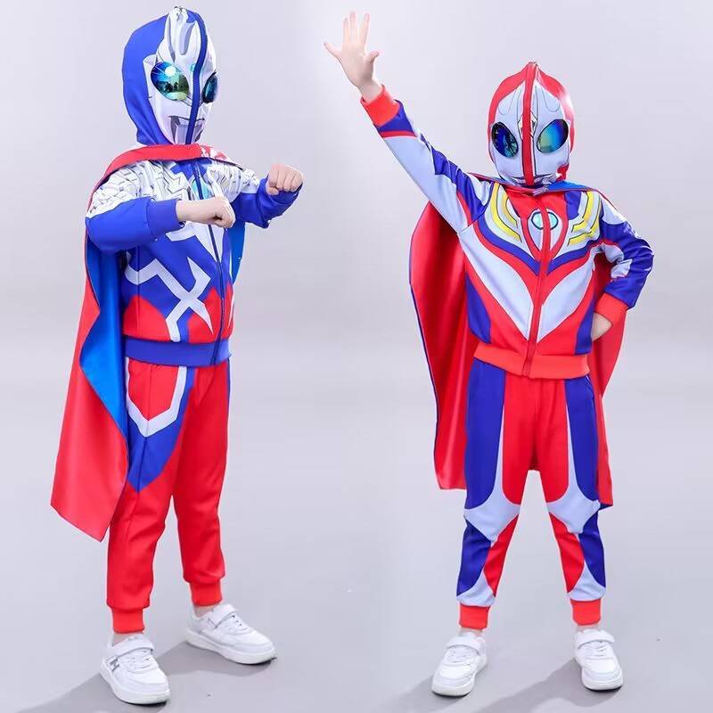 春秋奥特曼衣服男童套装秋装六一新款小男孩帅气套装