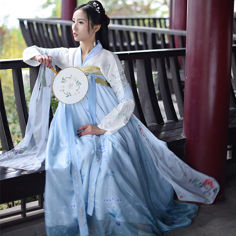 汉服女齐胸襦裙古风改良汉元素仙女女裙慈静航中民族