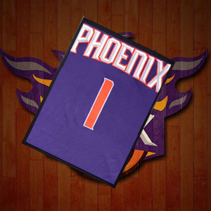 太阳队复古布克新款德文booker球衣热压球迷男女篮球服