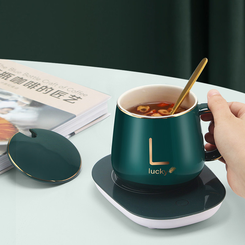 暖暖恒温加热水杯牛奶神器咖啡杯陶瓷马克控温马克杯