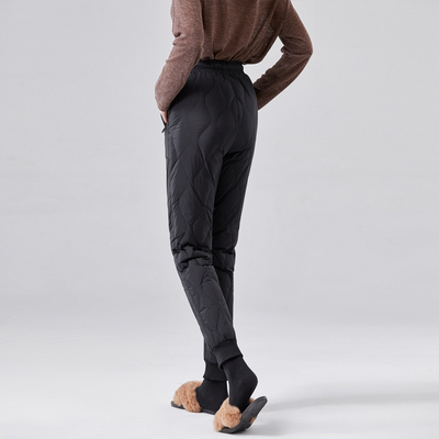 白鹅绒鹅绒绒裤女外时尚宽松加厚保暖轻薄女士羽绒裤子长裤棉裤