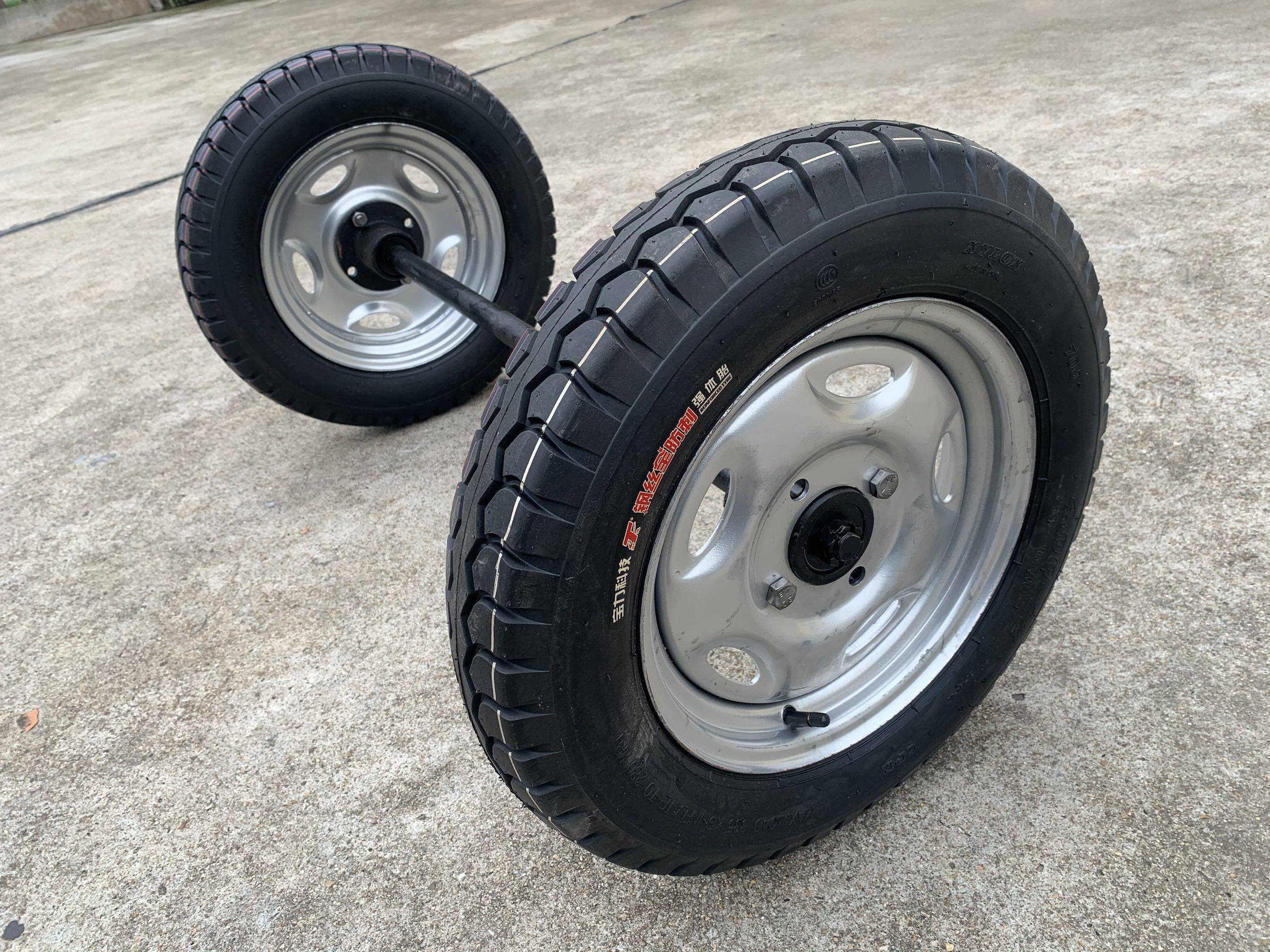 20寸40012钢丝高速马车轮车轮三轮车轮子超耐耐磨脚轮