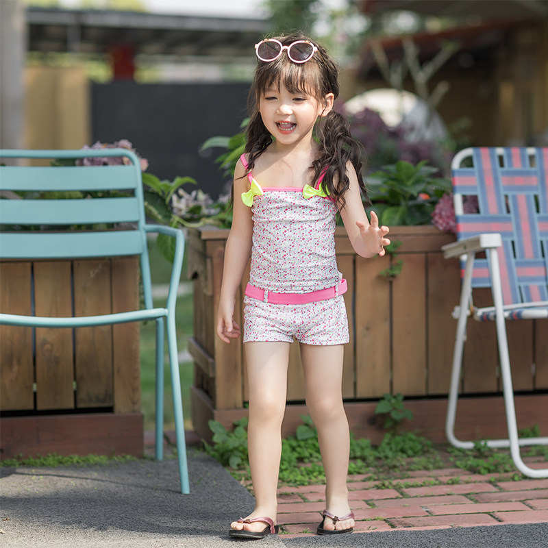 女童泳衣2022新款ins洋气超仙紧身幼儿小童儿童泳衣