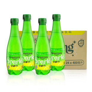 spritzer事必胜气泡水sparkling马来西亚无糖充气矿泉水400ml*6瓶