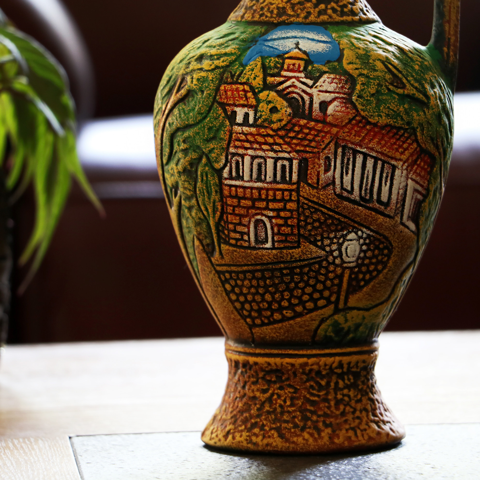 小众格鲁吉亚陶罐酒纯手工手工艺艺术酒瓶萨别拉维干干红静态葡萄酒