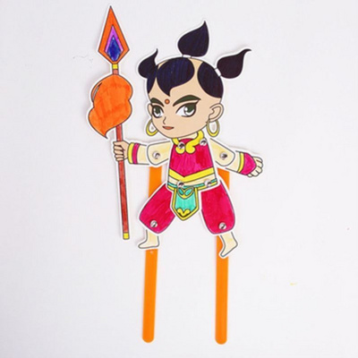 小人偶皮影戏道具套装影子幼儿园.猪八戒戏台美术互动