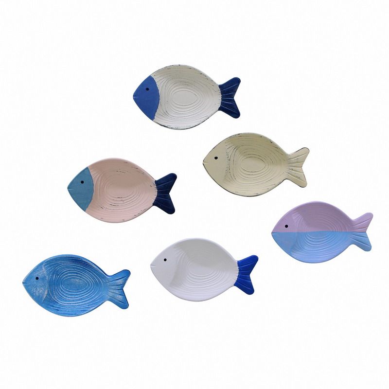 地中海风格挂件墙面立体小鱼壁饰样板房酒店房间壁饰