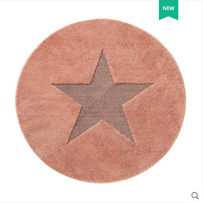 地垫圆形卧室客厅吊篮五角星电脑椅吊椅椅垫儿童地垫