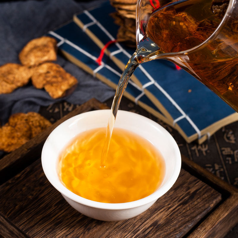 新会老陈皮500g陈皮茶泡水泡茶地道正宗新皮大红老陈皮干广东特产