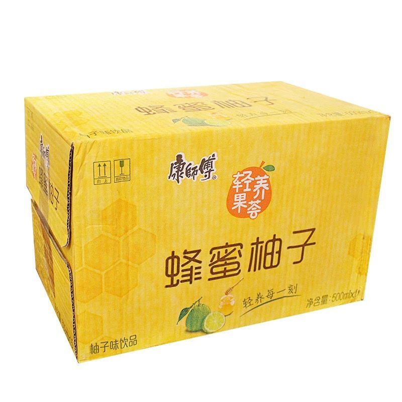 康师傅蜂蜜柚子茶饮料500ml15瓶整箱水果茶网红好喝的夏日饮品