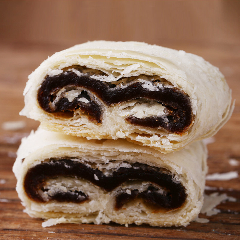 枣泥卷酥天津特产白皮传统手工小吃红枣糕点传统中式糕点