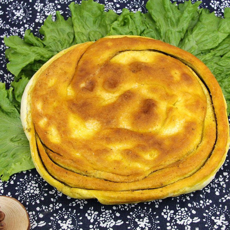 油锅锅盔甘肃平凉特色小吃手工饼子豆饼馍馍传统中式糕点