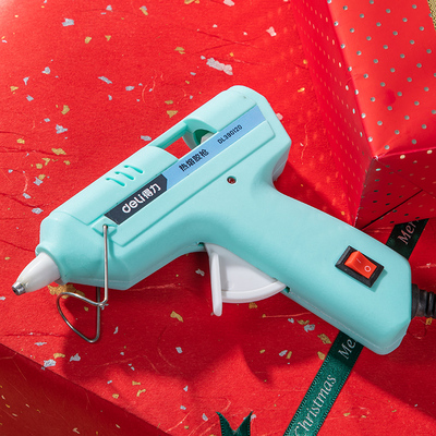 得力工具热熔胶枪幼儿园小胶枪儿童手工制作家用高粘强力胶棒热