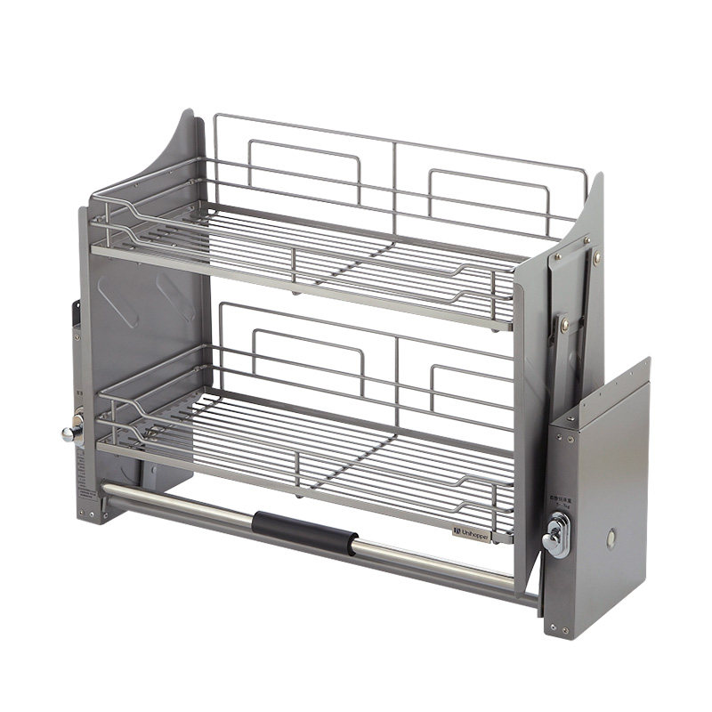 拉篮unihopper库博缓冲升降吊柜升降机橱柜下拉厨房拉篮