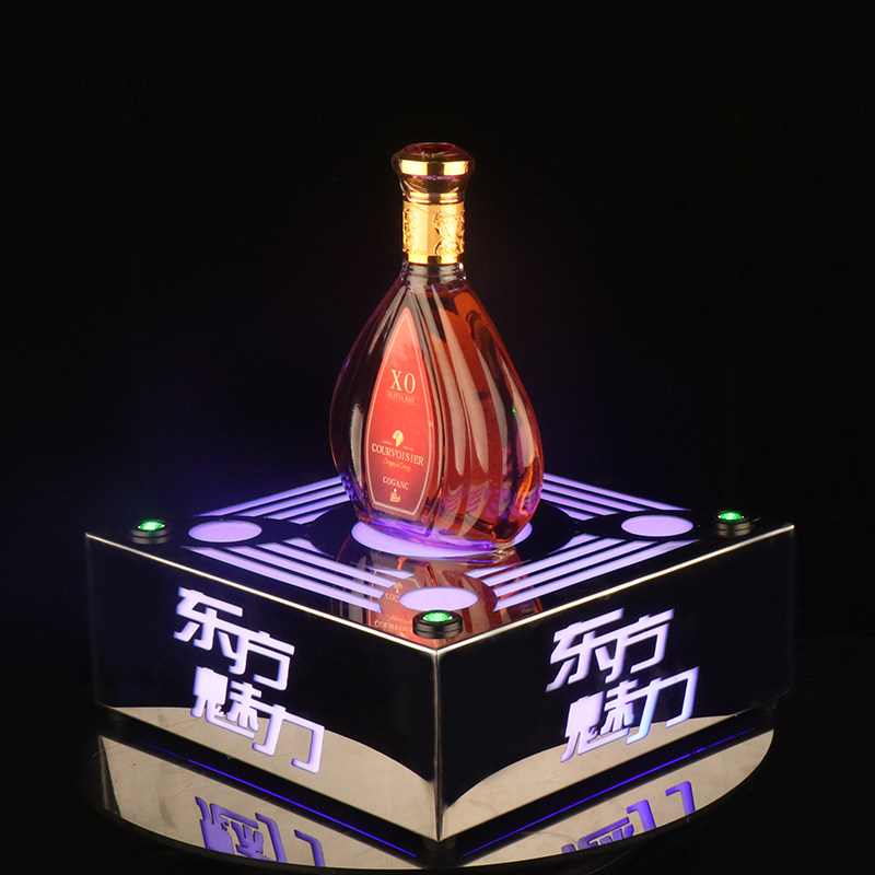 ktv酒座酒吧发光香槟洋酒酒托七彩高档用品酒架