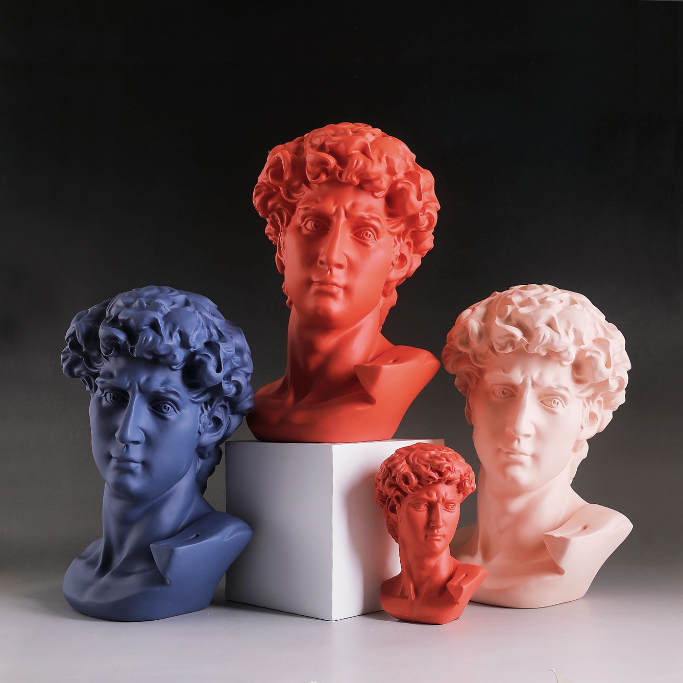 大卫石膏摆件雕塑办公室客厅家居家居服服装店美发摆件