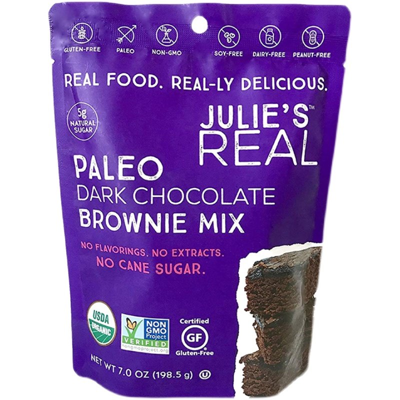 美国直邮julierealbrowniemix巧克力布朗尼烘焙素食营养消化饼干