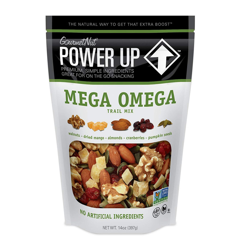 美国直邮power up trail mix天然混合坚果零食无麸质纯天然397g