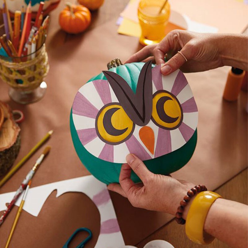 万圣节diy手工手工制制作幼儿园儿童亲子创意手绘南瓜灯