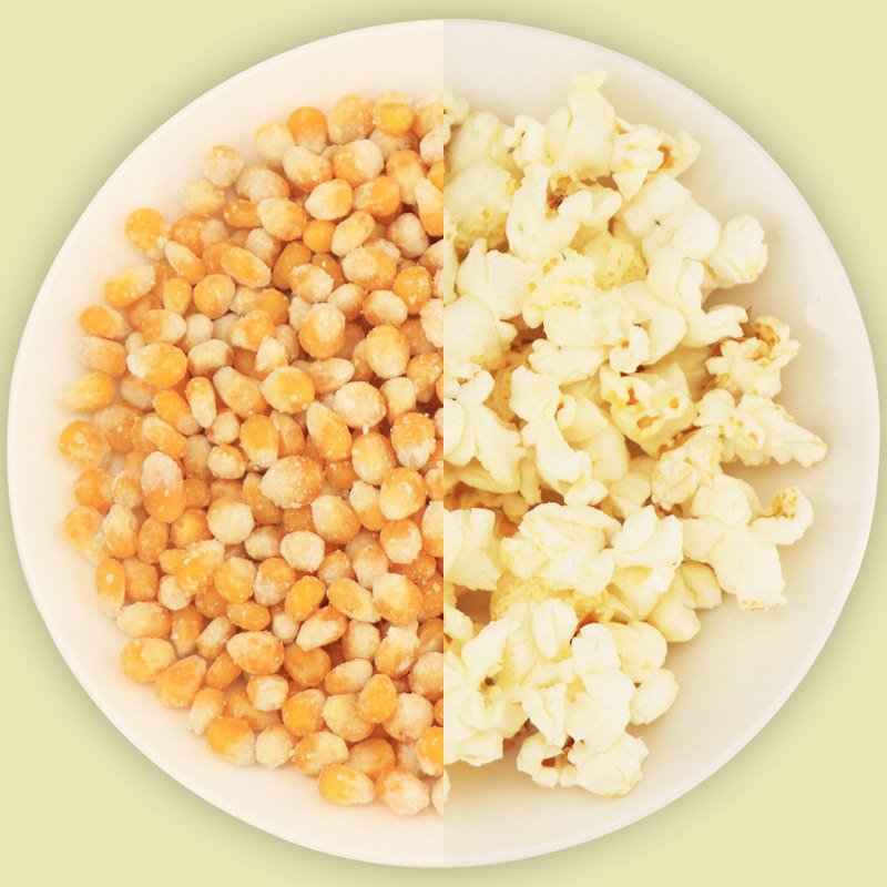 冠宇爆米花微波炉奶油味爆米花100g*5袋装玉米粒膨化小吃休闲食品