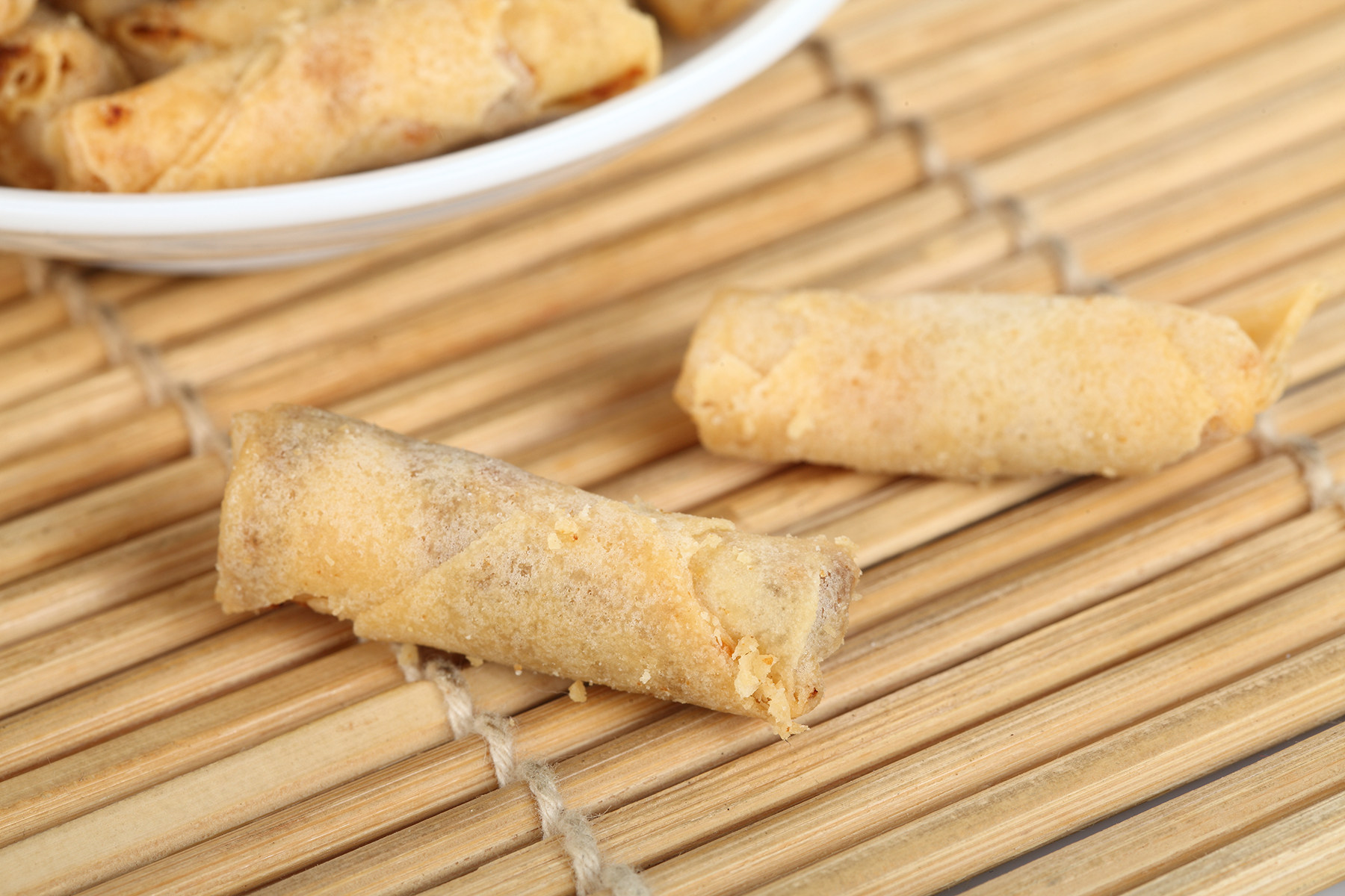 汉妮之家休闲手工零食蒜香鸡丝卷台湾茶点小吃卷心酥油炸鸡肉卷